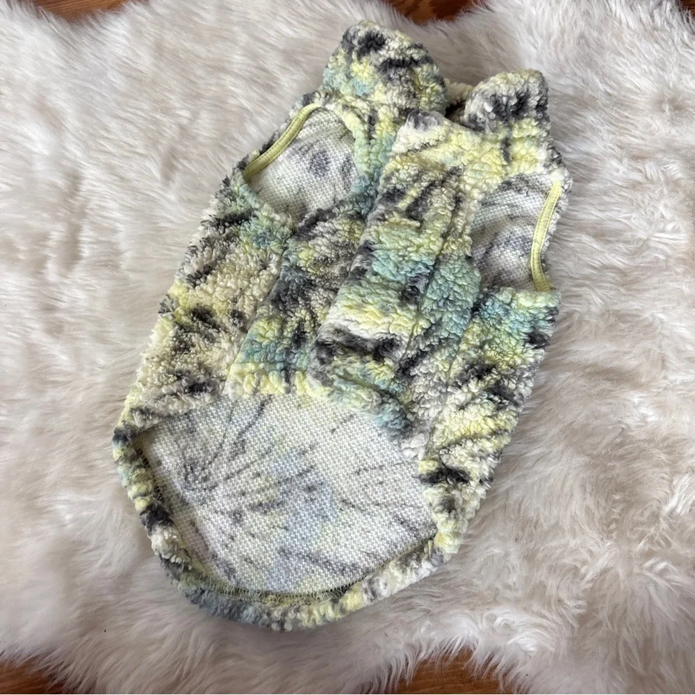 Cozy Tie-Dye Fleece Dog Jacket